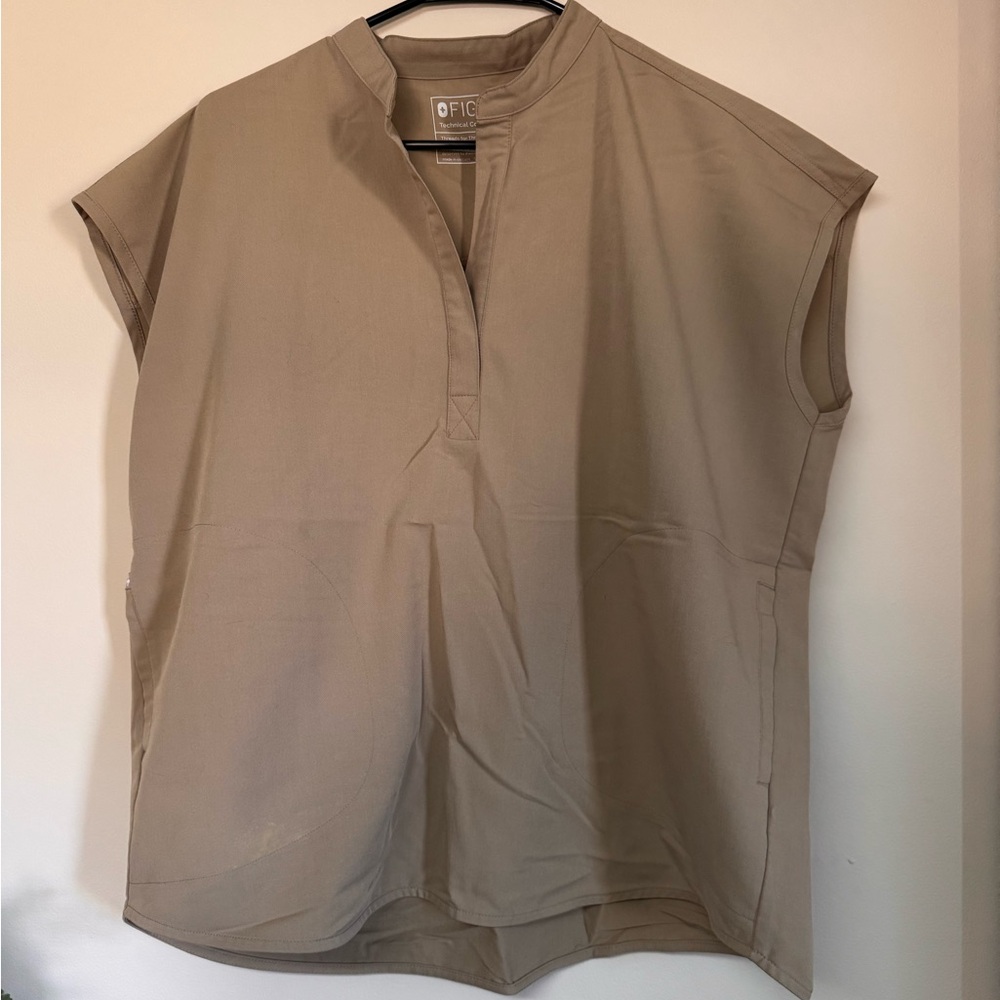 Figs Tan Women's Top